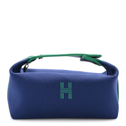 Hermes Canvas Small Bride-A-Brac Pouch Marine 1 of 7