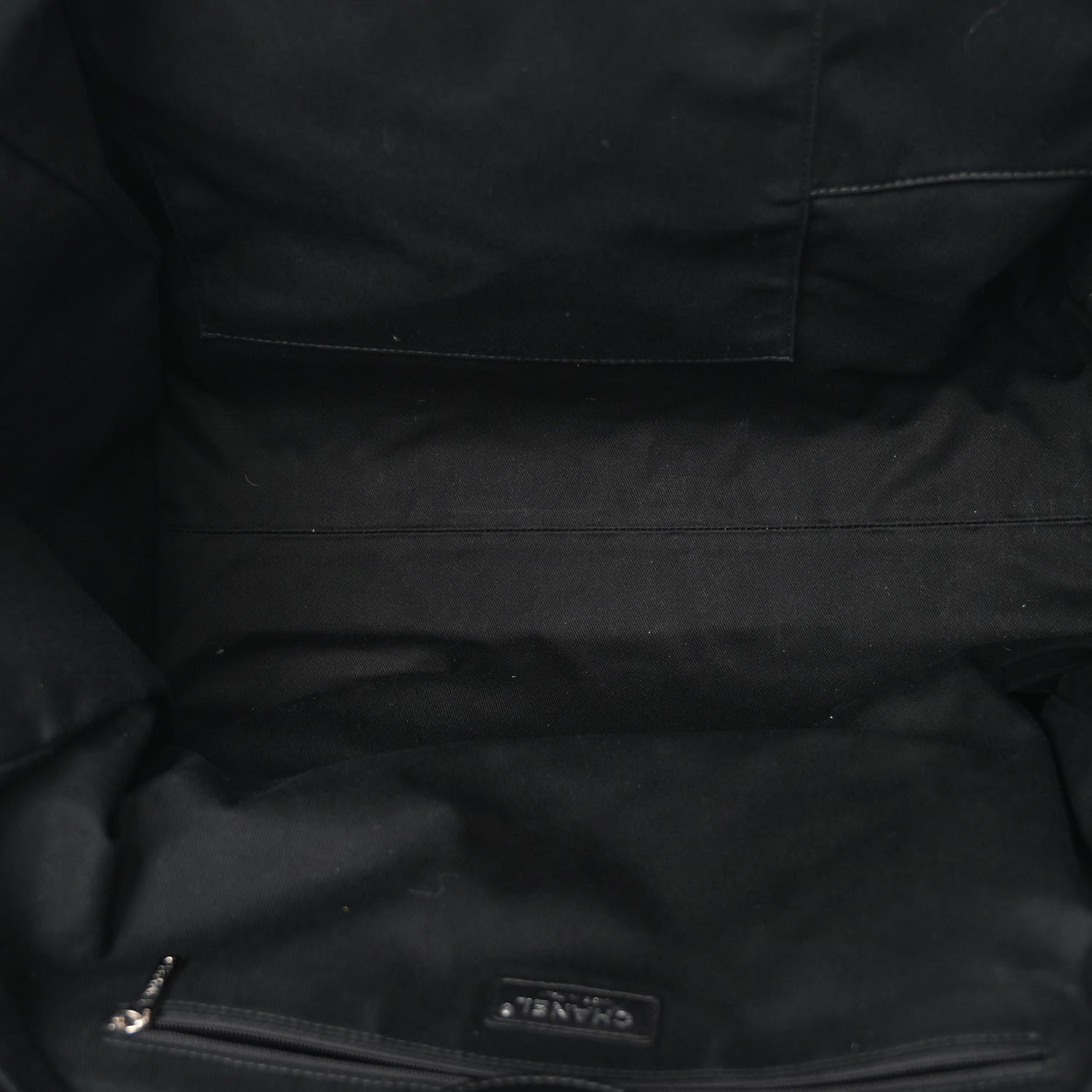 Chanel Shearling Extra Large Deauville Tote Black 5 of 10