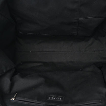 Chanel Shearling Extra Large Deauville Tote Black 5 of 10