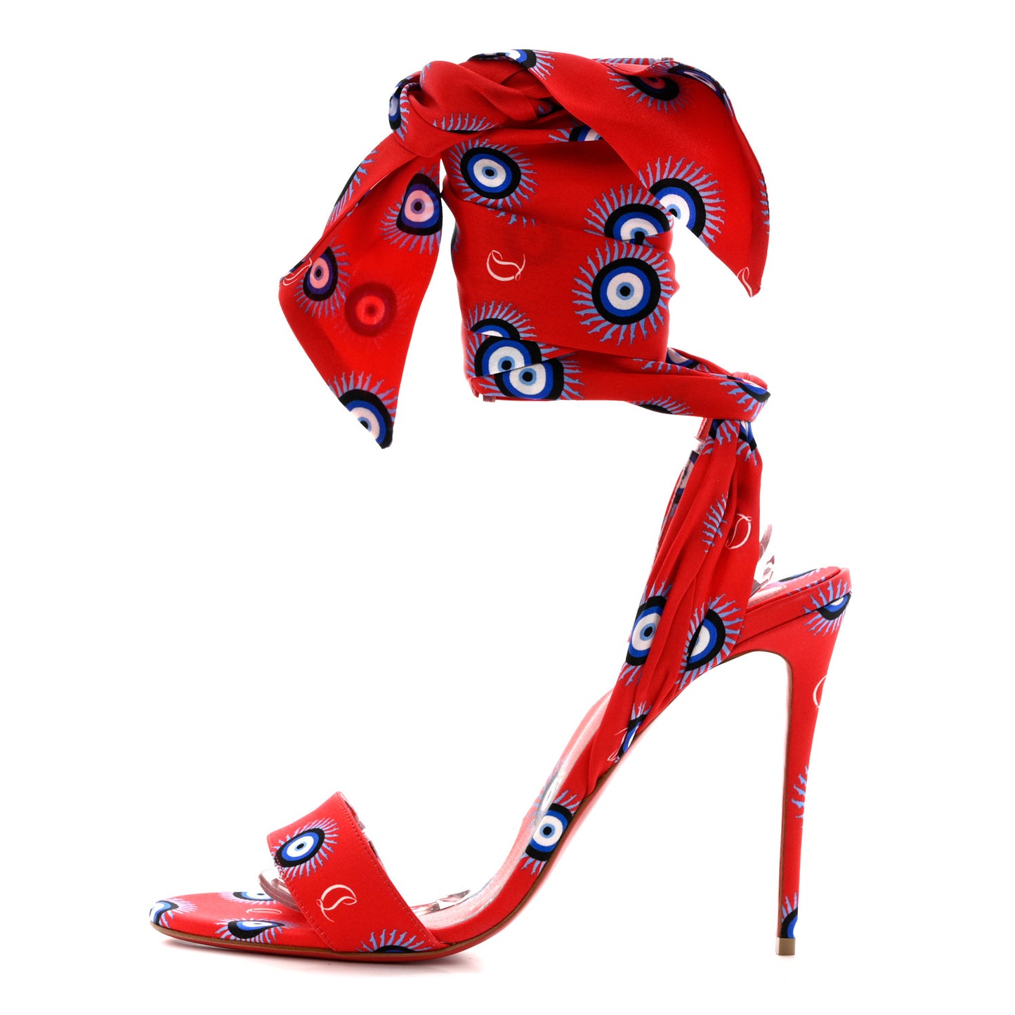Crepe Satin Greekaba Du Desert 1000 Sandal 41 Red