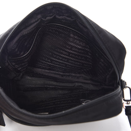 Prada Tessuto Nylon Saffiano Wristlet Black 5 of 8