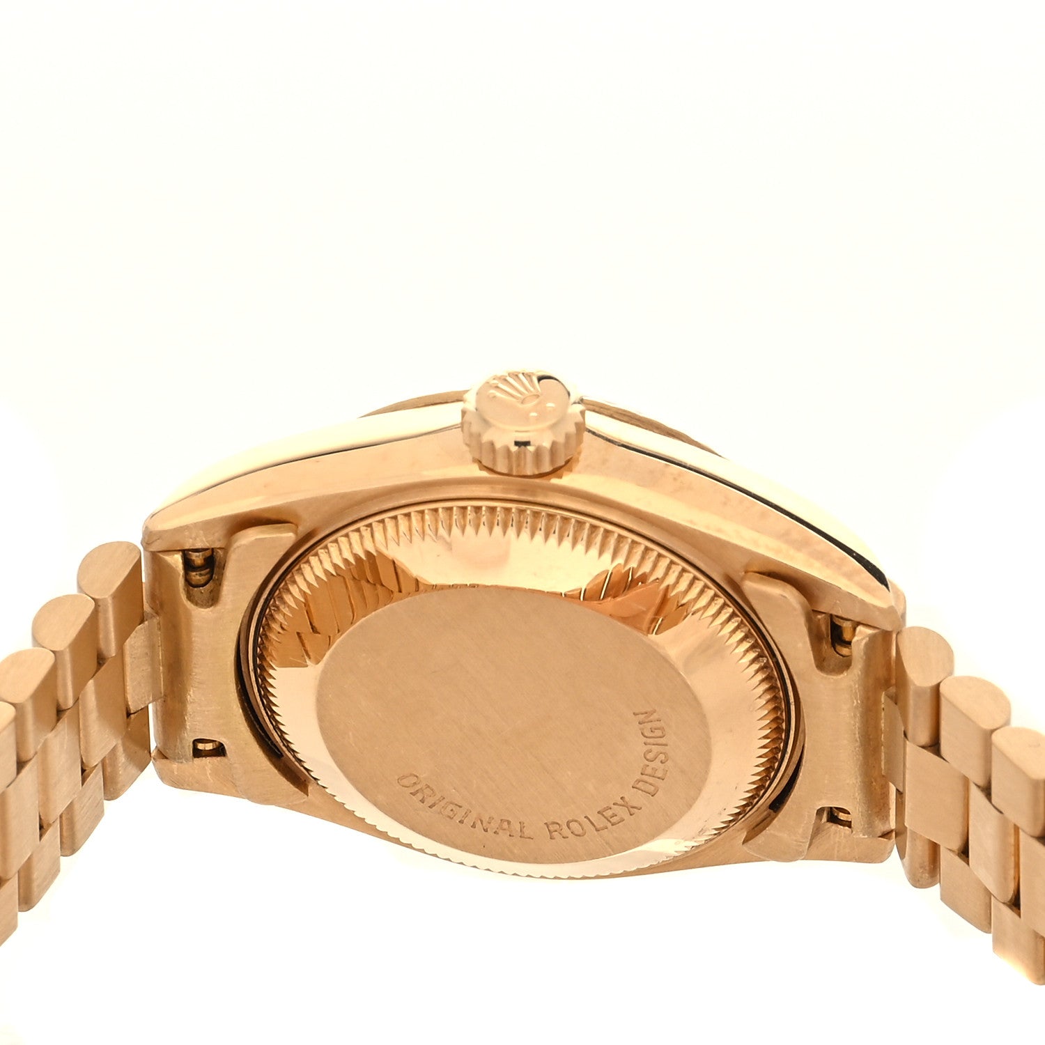 Rolex 18K Yellow Gold 26mm Oyster Perpetual Datejust President Watch Champagne 69178 4 of 4