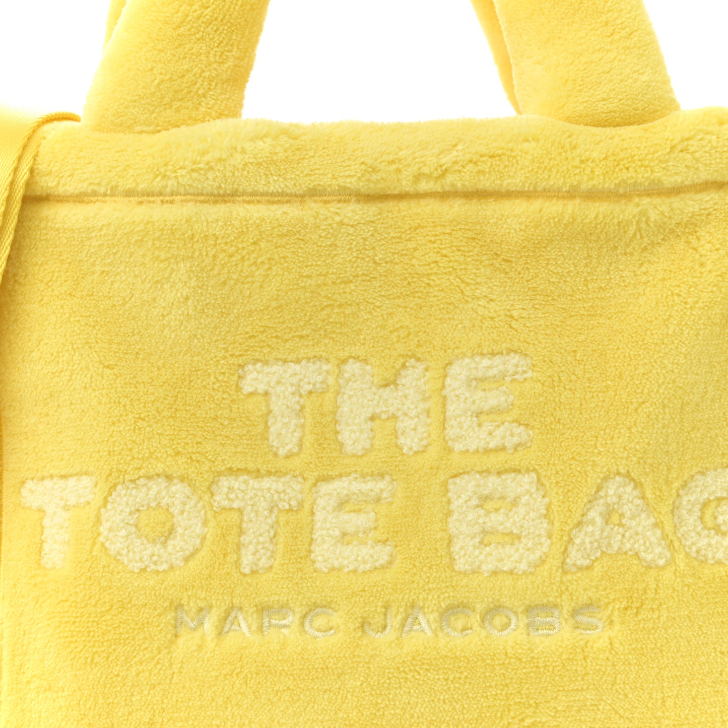 Polyester Mini Terry Tote Bag Yellow