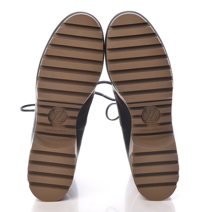 Louis Vuitton Suede Calfskin Monogram Laureate Platform Desert Boots 41 Taupe 5 of 13