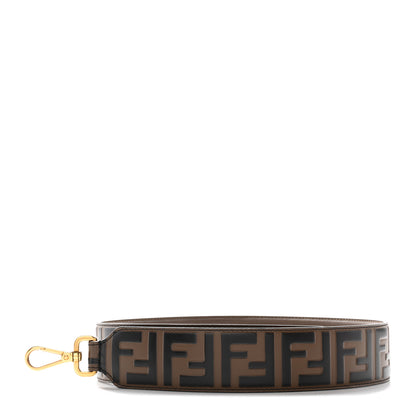Fendi Vitello Century Bi-Color FF 1974 Embossed Strap You Maya Black 1 of 6