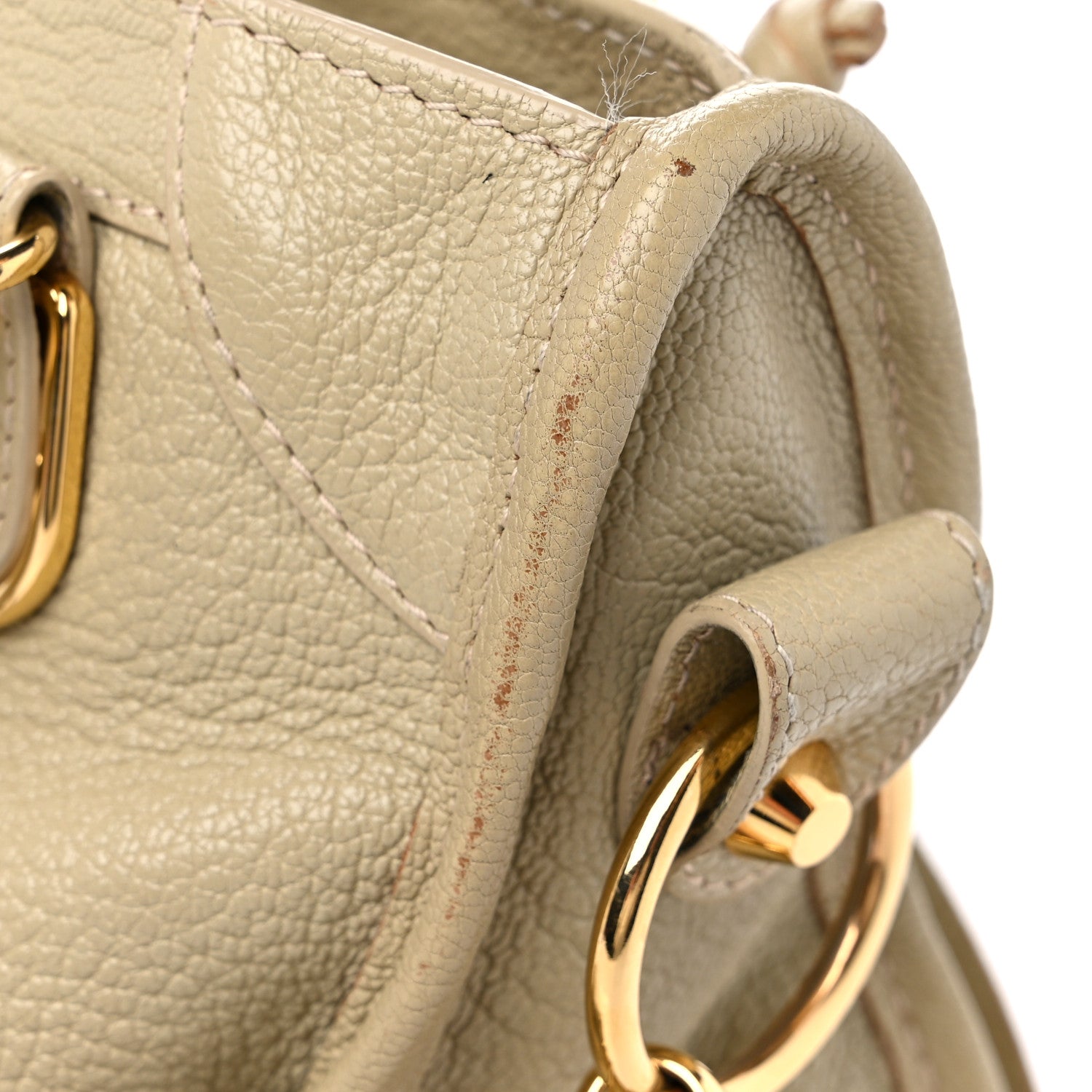 Balenciaga Chevre Gold Metallic Edge Hardware Mini City Beige Oryx 14 of 18