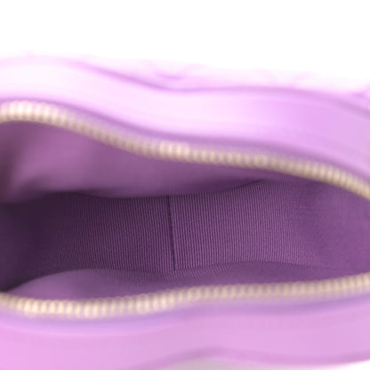 Chanel Lambskin Quilted CC In Love Heart Clutch With Chain Purple 5 of 11