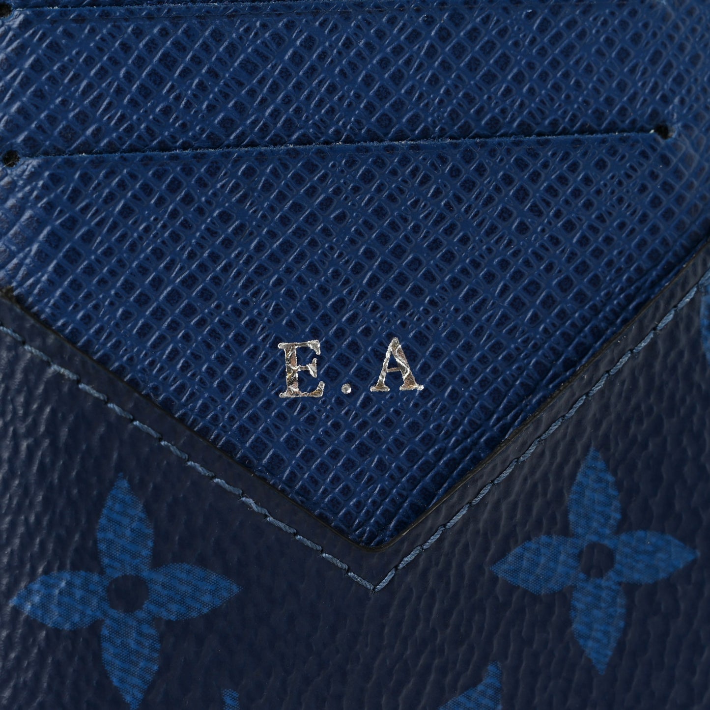 Monogram Taiga Coin Card Holder Cobalt