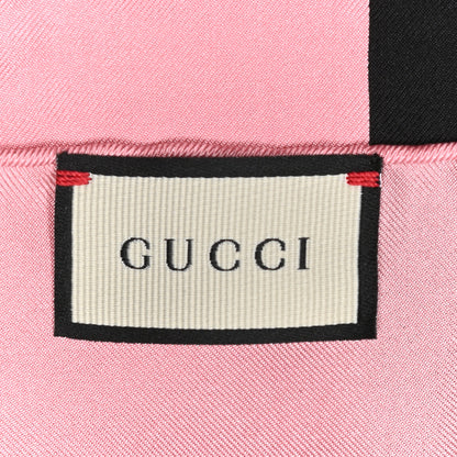 Gucci Silk Mystic Cat Square Scarf Black 4 of 5