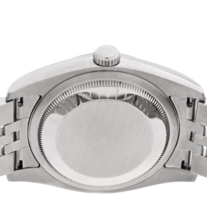 Rolex Stainless Steel 18K White Gold 36mm Oyster Perpetual Datejust Watch White Roman 116234 4 of 4