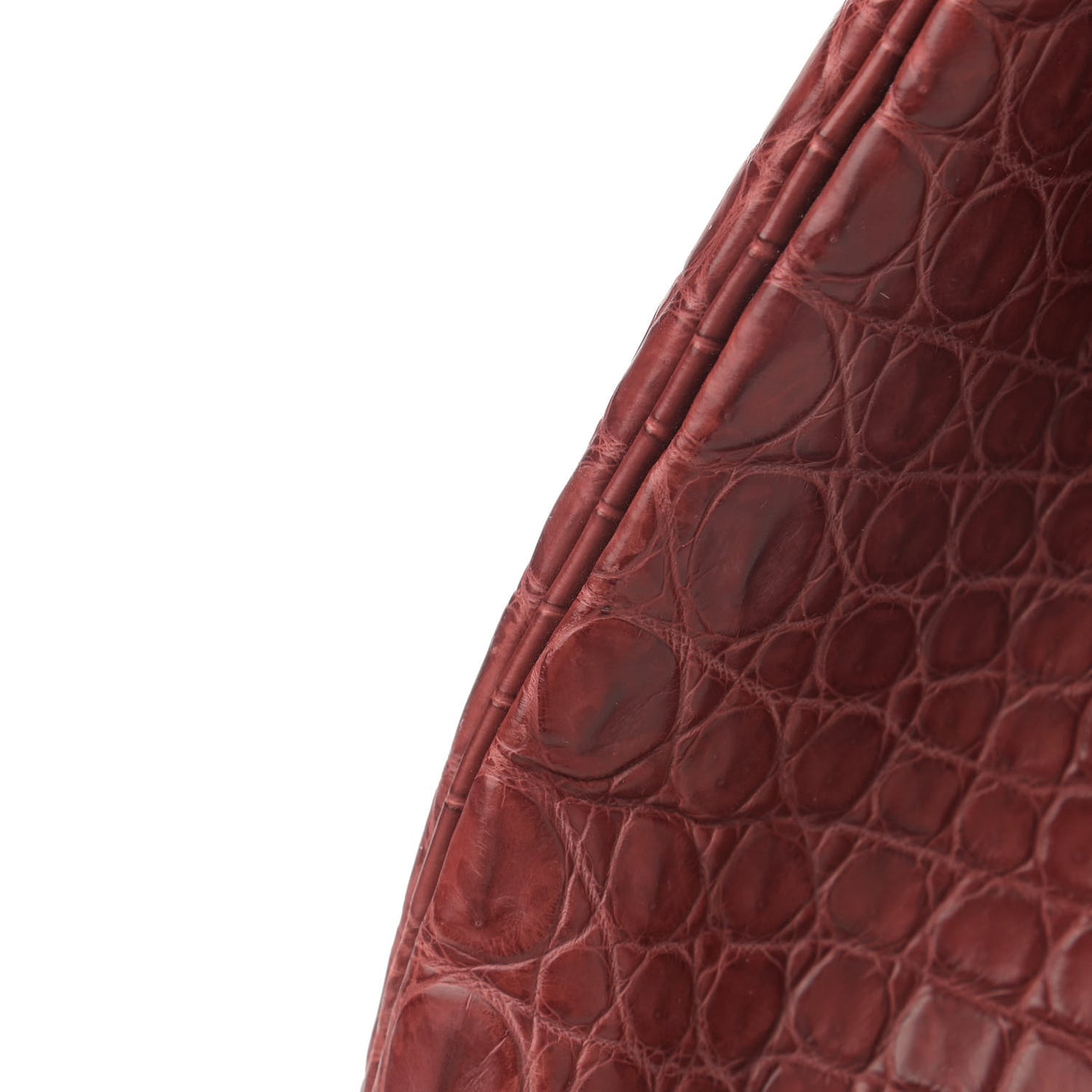 Matte Porosus Crocodile HAC Birkin 40 Bourgogne
