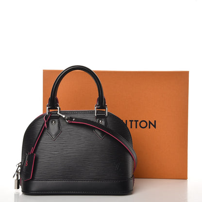 Louis Vuitton Epi Alma BB Black Hot Pink 10 of 10
