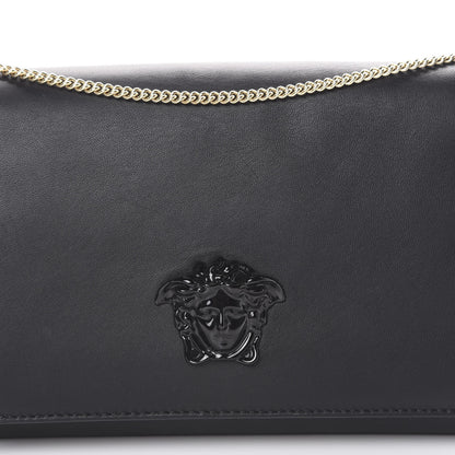 Versace Vitello Palazzo Medusa Evening Clutch Bag Black 6 of 9