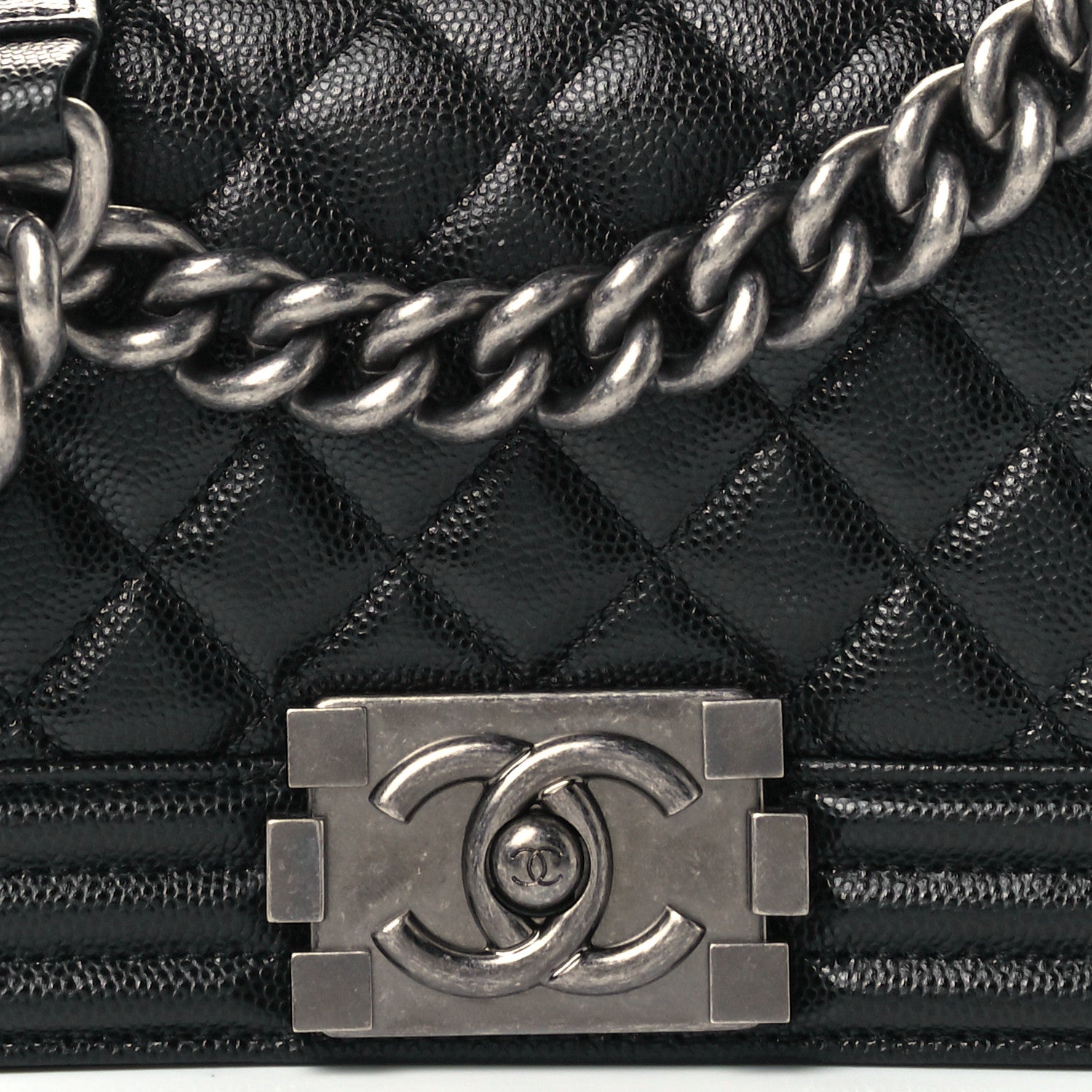 Chanel Caviar Quilted Small Boy Flap Black 8 of 12