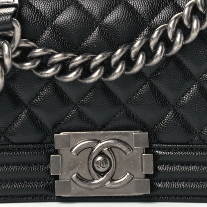 Chanel Caviar Quilted Small Boy Flap Black 8 of 12