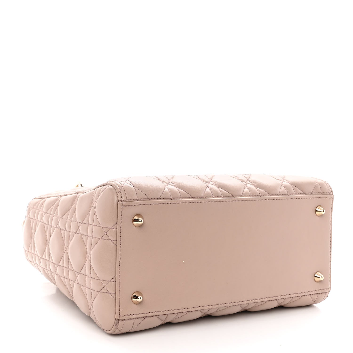 Christian Dior Lambskin Cannage Medium Lady Dior Rose Poudre 4 of 10