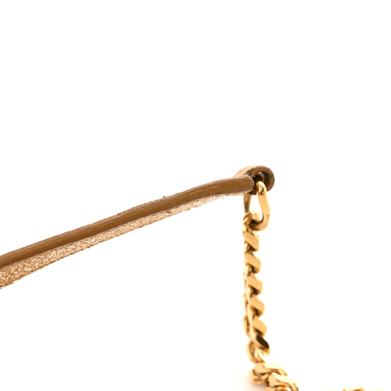 Saint Laurent Metallic Calfskin Fringe Small Monogram Satchel Gold 14 of 17