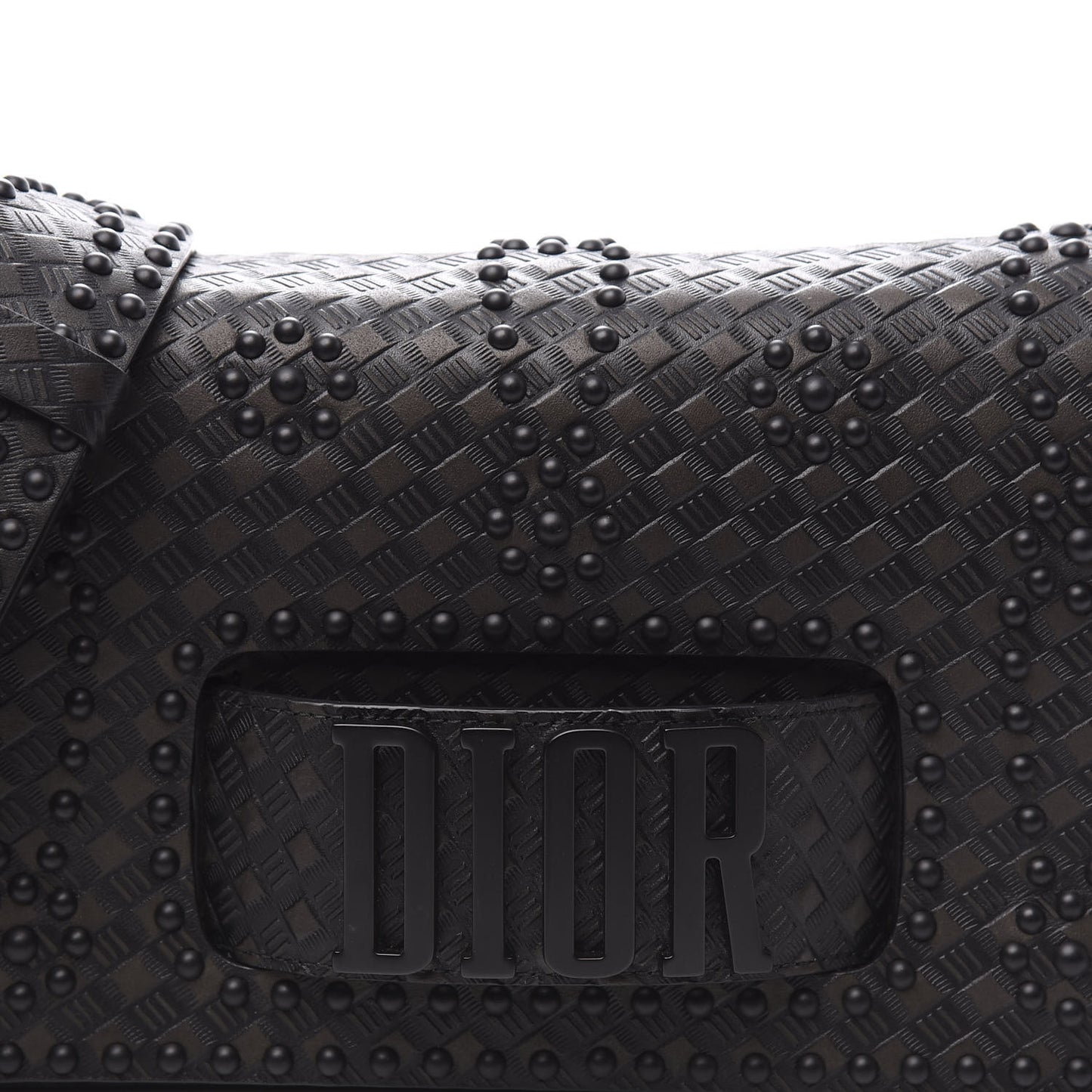 Calfskin Studded Dio(r)evolution Flap Bag Black