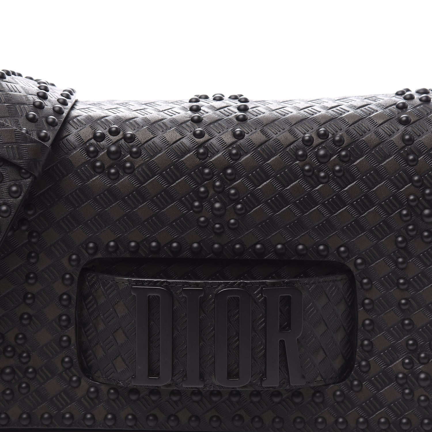 Christian Dior Calfskin Studded Dio(r)evolution Flap Bag Black 9 of 9
