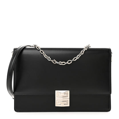 Givenchy Box Calfskin Medium 4G Chain Shoulder Bag Black 1 of 10