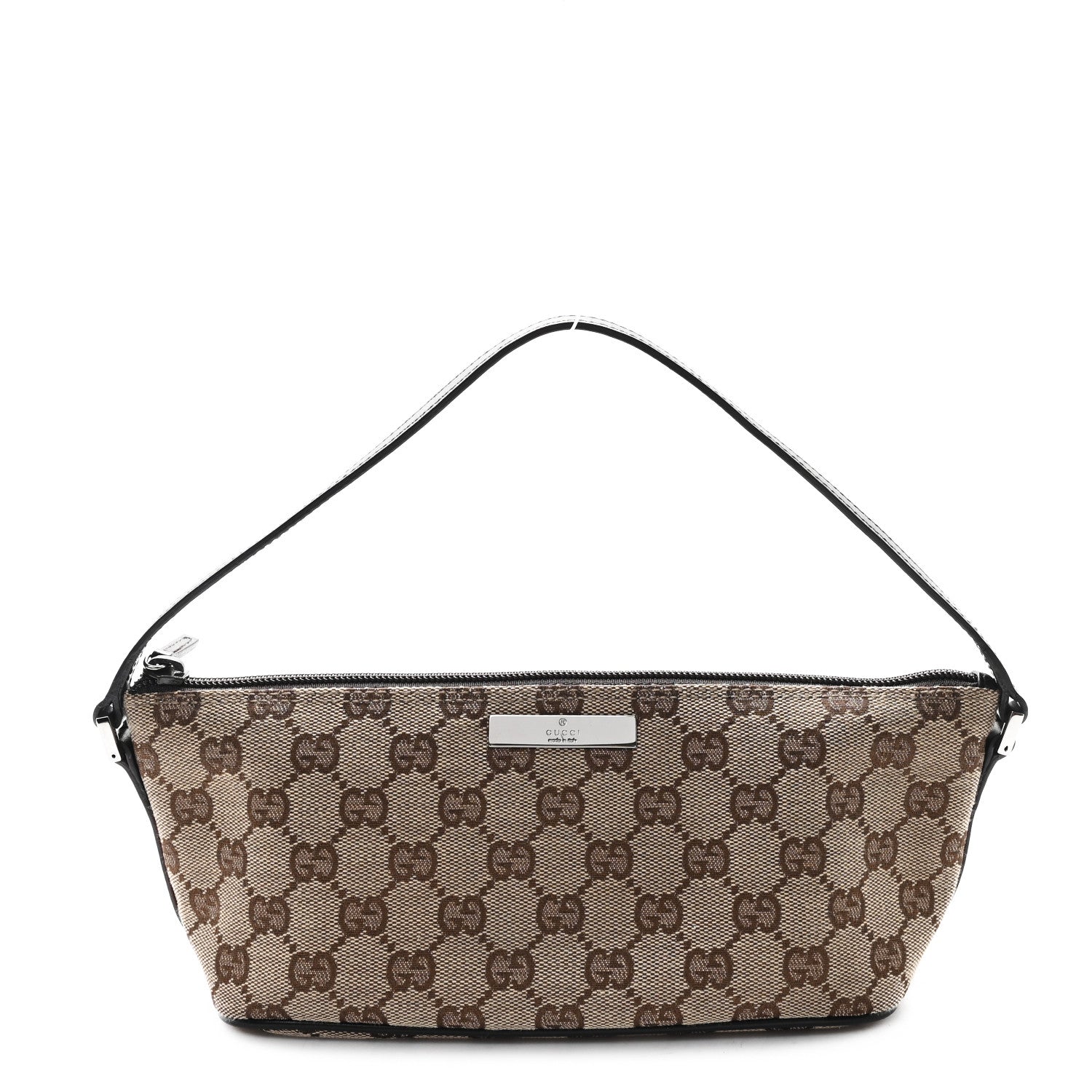 Gucci Monogram Boat Pochette Brown 1 of 11