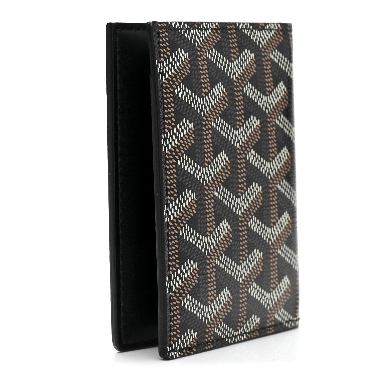 Goyard Goyardine Saint Marc Folding Card Case Black Gold 3 of 7
