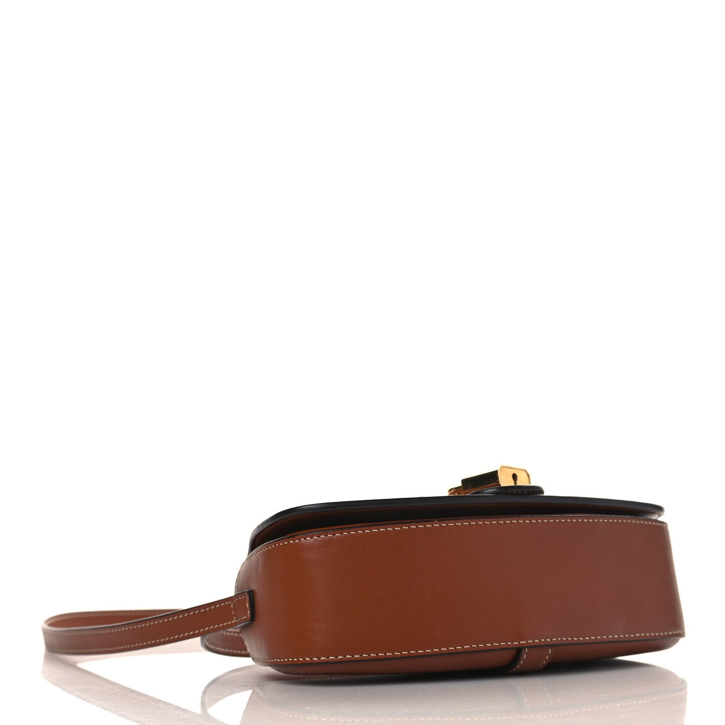 Smooth Calfskin Tabou Clutch On Strap Tan
