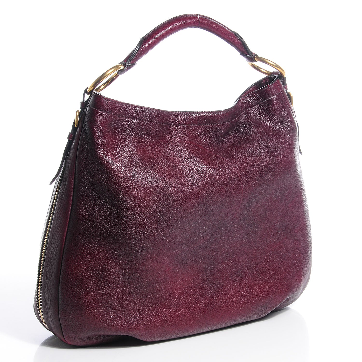 Prada Vitello Daino Hobo Amaranto 3 of 10