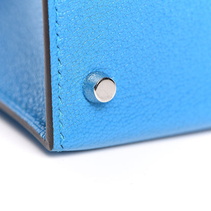 Hermes Chevre Mysore Mini Kelly Sellier 20 Bleu Zanzibar 27 of 30