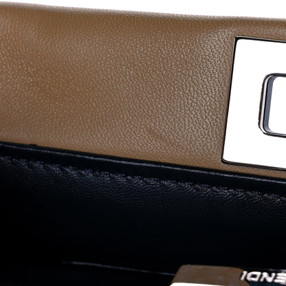 Fendi Nappa Colorblock Mini Peekaboo Iconic Satchel Cuoio Oceano Multicolor 12 of 16
