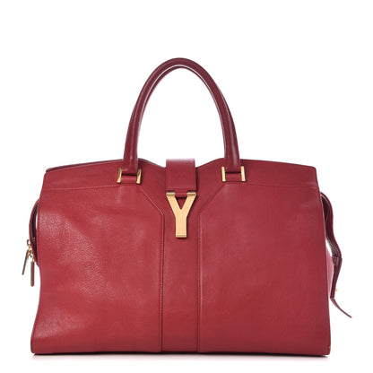 Saint Laurent Sheepskin Medium Cabas ChYc Rouge Orient 1 of 10