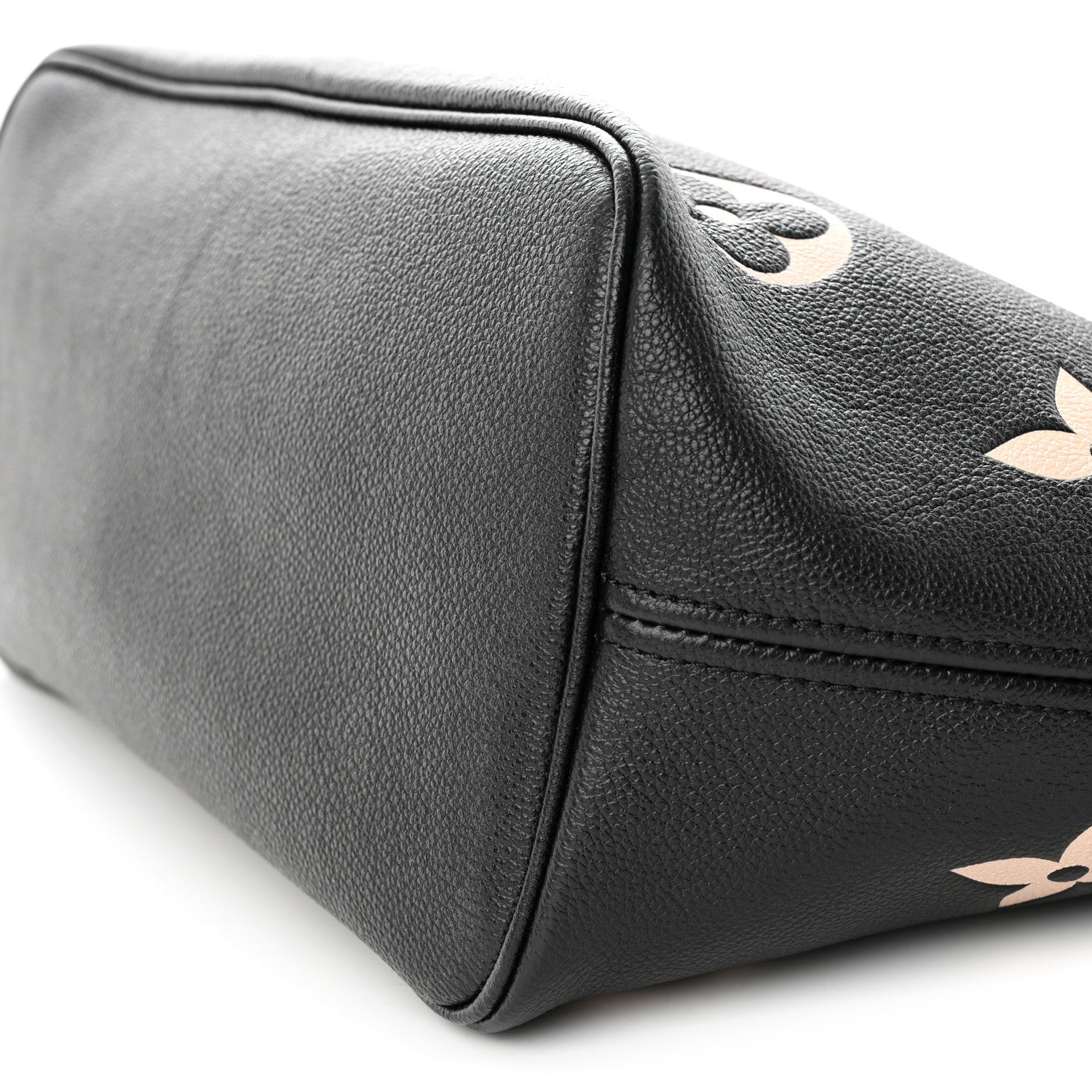Louis Vuitton Empreinte Monogram Giant Neverfull MM Black Beige 10 of 14