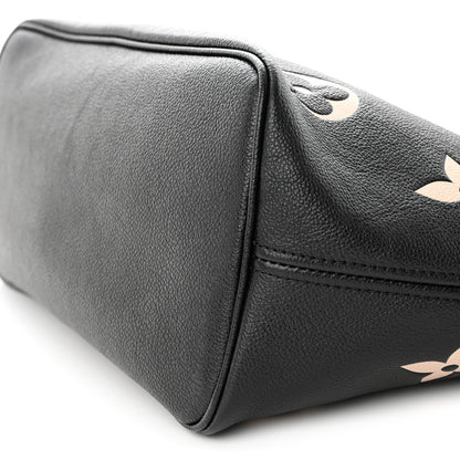 Louis Vuitton Empreinte Monogram Giant Neverfull MM Black Beige 10 of 14