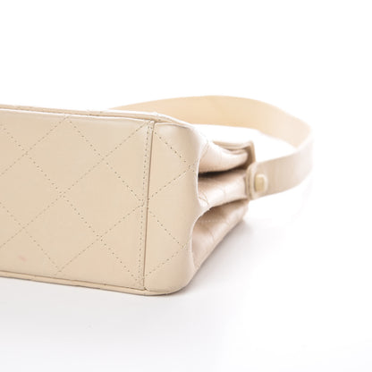 Chanel Lambskin Quilted Small Single Flap Beige Clair 6 of 15