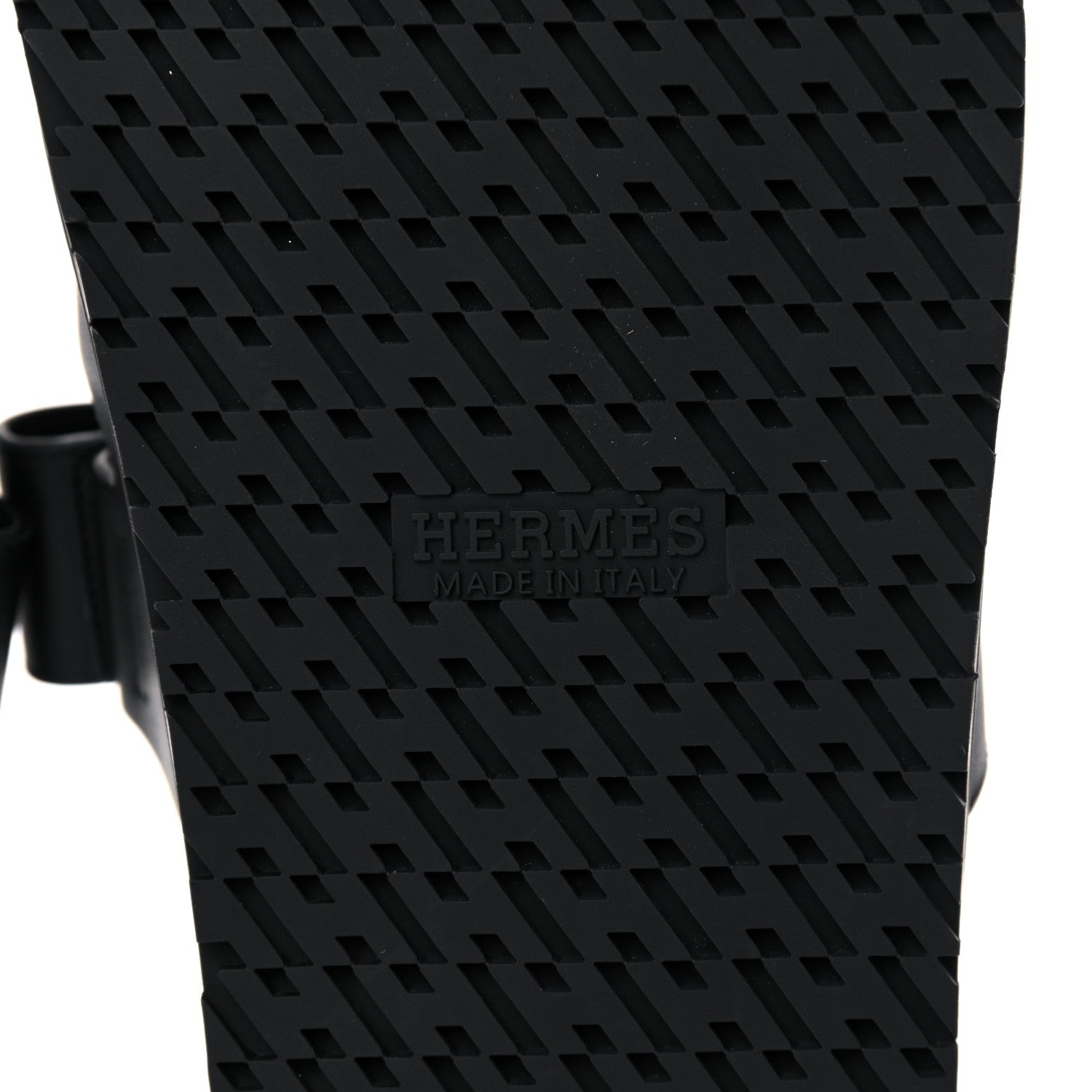 Hermes Calfskin Womens Chypre Sandals 41.5 Black 6 of 11