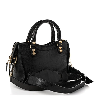Balenciaga Agneau Giant 12 Gold Hardware Mini City Black 3 of 11