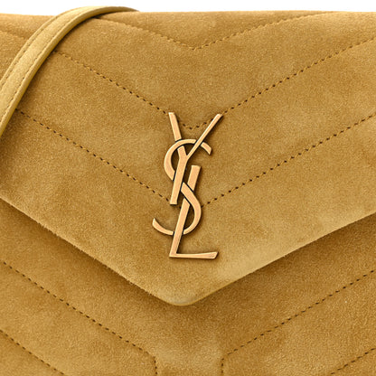 Saint Laurent Suede Toy Loulou Shoulder Bag Chartreuse 8 of 10