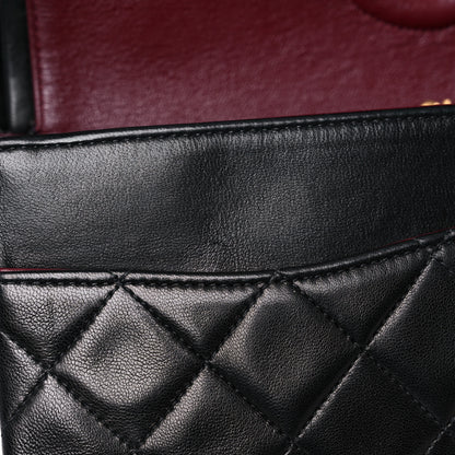 Chanel Lambskin Quilted Medium Double Flap Black 20 of 23