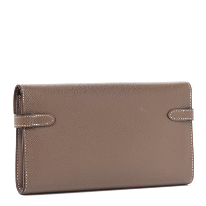 Hermes Epsom Kelly Longue Wallet Etoupe 3 of 13