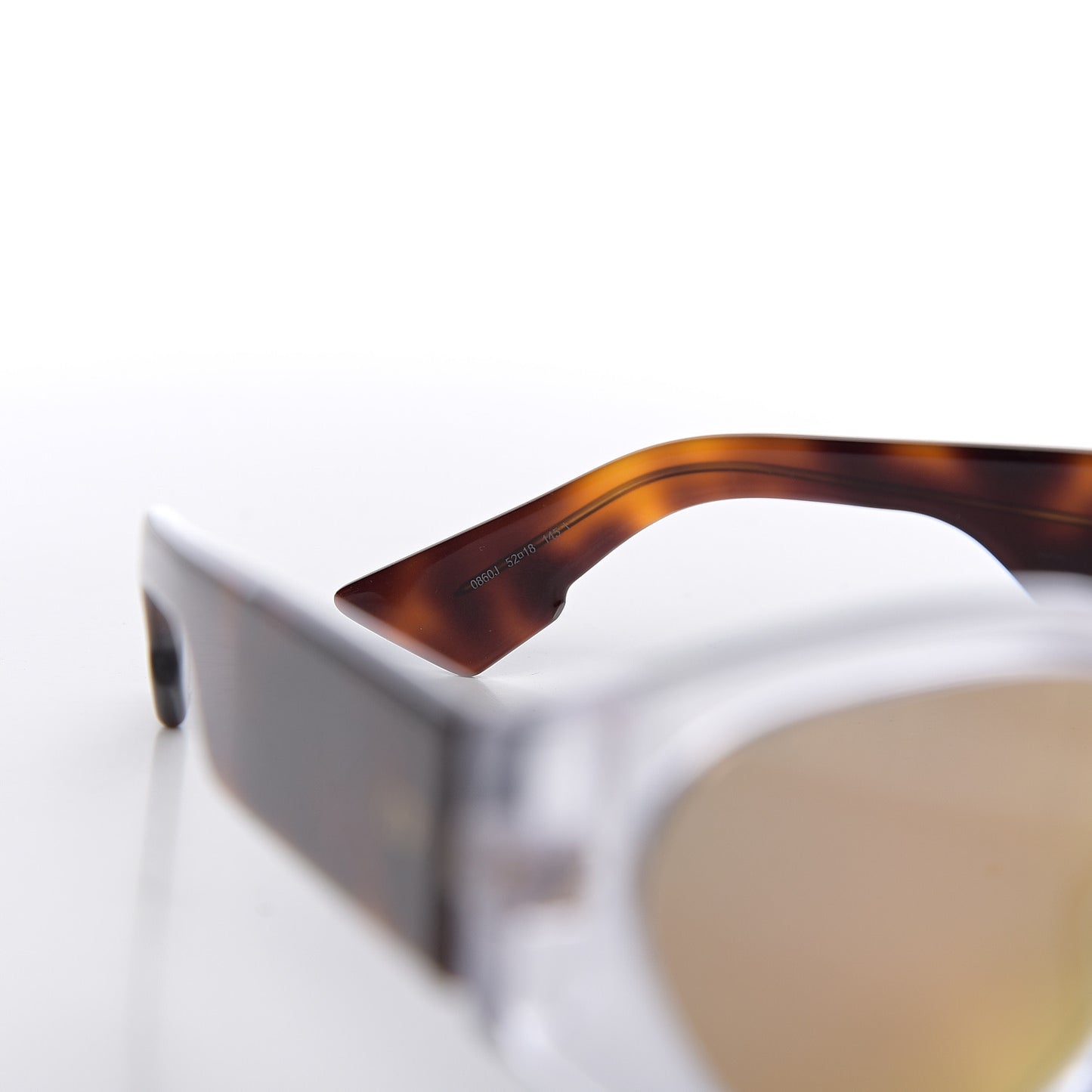 Spirit 2 Oval Sunglasses Transparent Tortoise