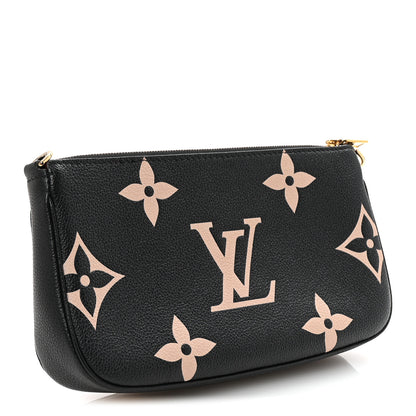 Louis Vuitton Empreinte Monogram Giant Multi Pochette Accessories Large Pochette Black Beige 3 of 6