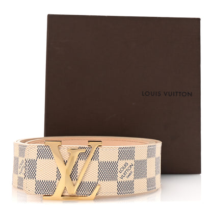 Louis Vuitton Damier Azur LV Initiales 100 40 Belt 7 of 7
