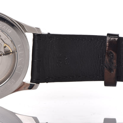Gucci Stainless Steel Alligator 38mm G-Timeless Charm Automatic Watch Black 10 of 13