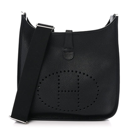 Hermes Taurillon Clemence Evelyne III GM Black 1 of 11