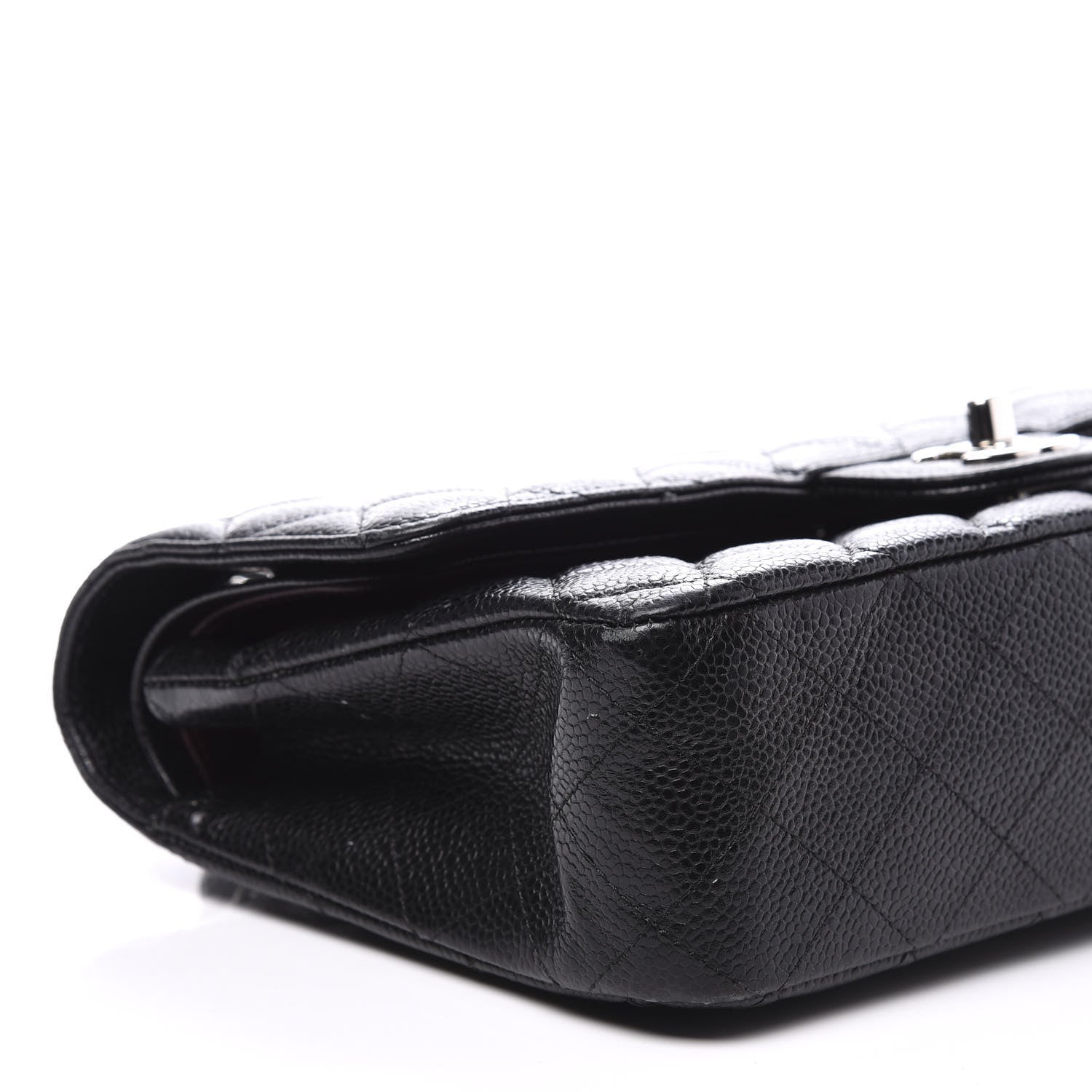 Chanel Caviar Quilted Medium Double Flap Black 7 of 10
