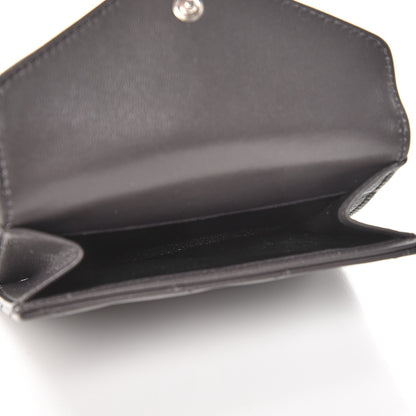 Saint Laurent Lambskin Y Quilted Monogram Compact Loulou Wallet Asphalt 5 of 8