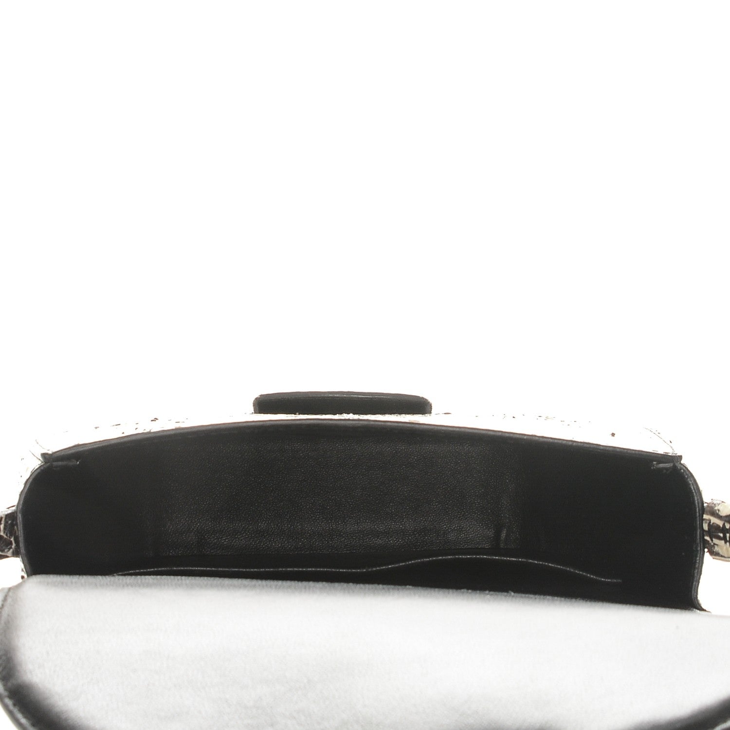 Celine Watersnake Small Trotteur Black White 5 of 6