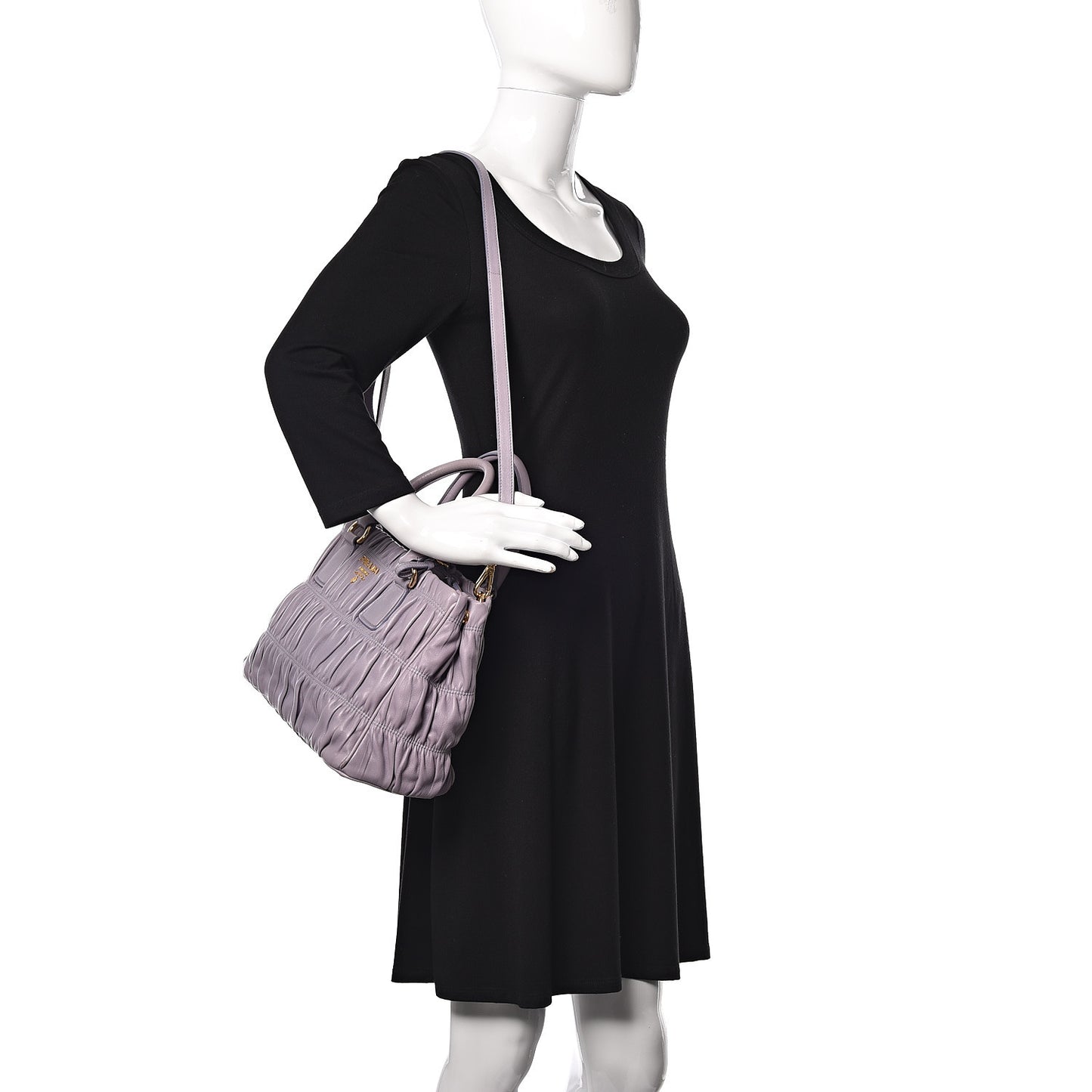 Nappa Gaufre Tote Glicine