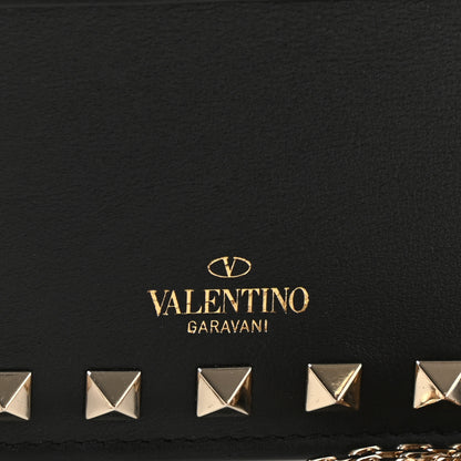 Valentino Garavani Calfskin Rockstud Phone Case With Chain Black 7 of 12