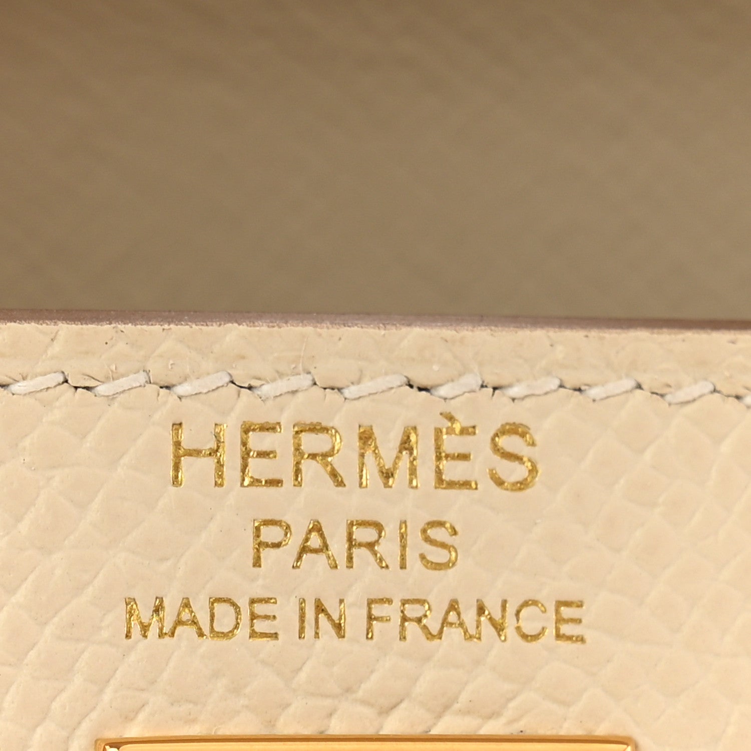 Hermes Epsom Kelly Sellier 25 Craie 7 of 12